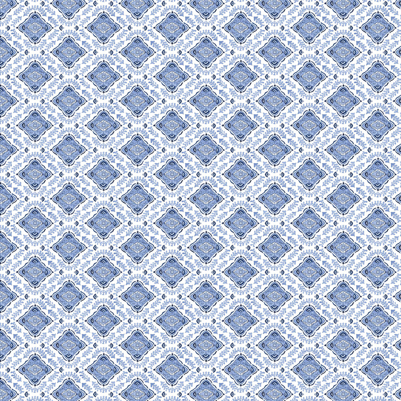 Mandalay Fabric in Blue