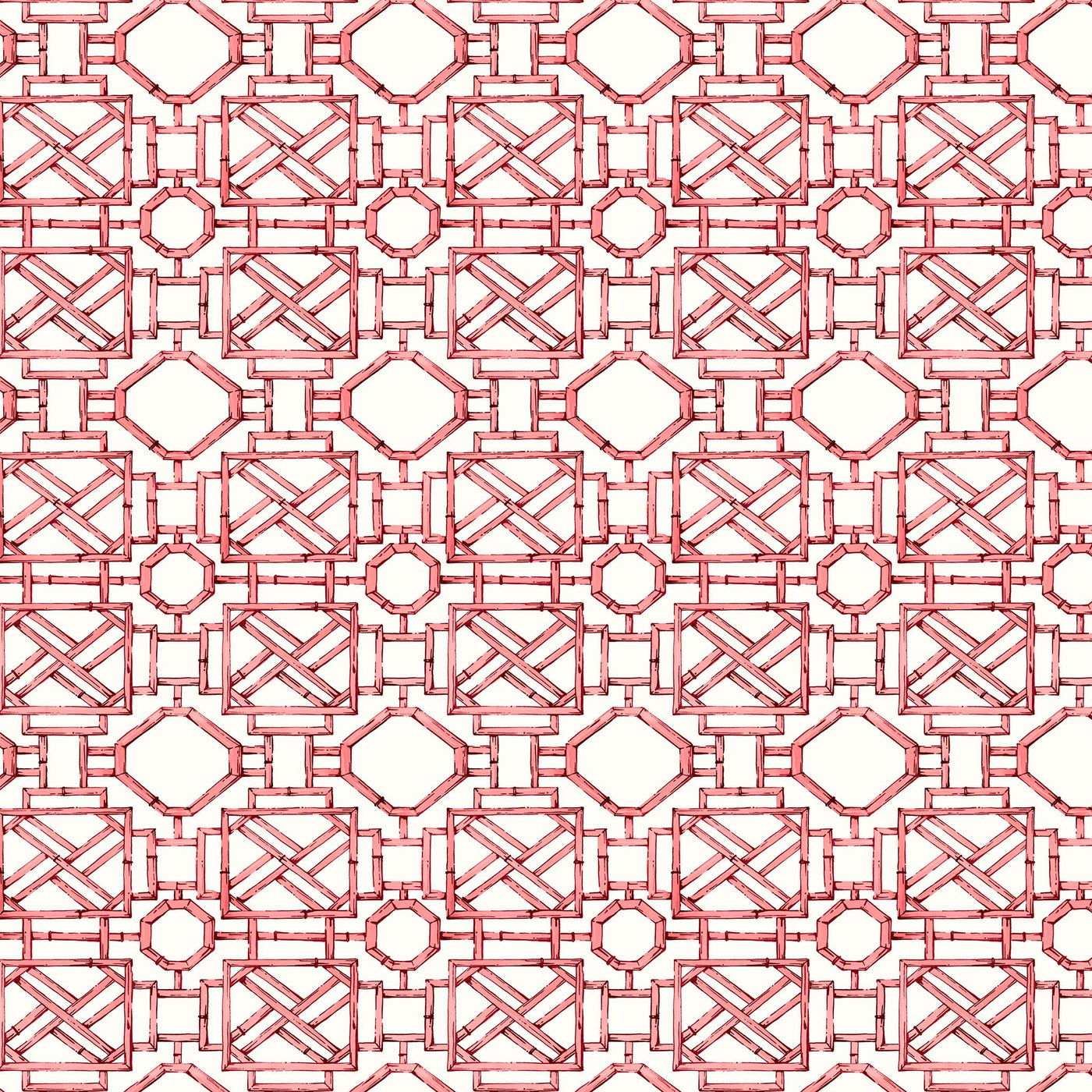 Mustique Fabric in Coral