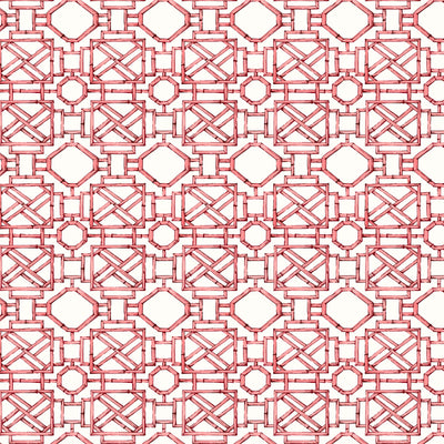 Mustique Fabric in Coral