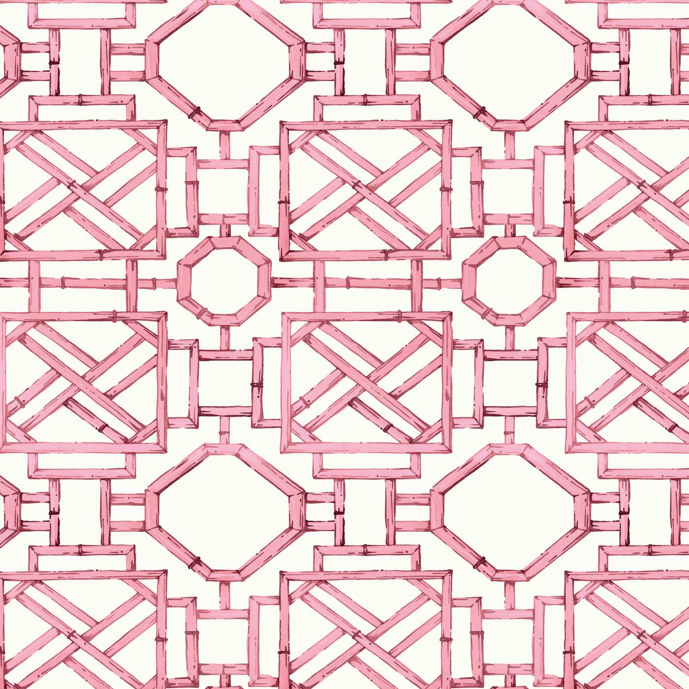 Mustique Wallpaper in Pink